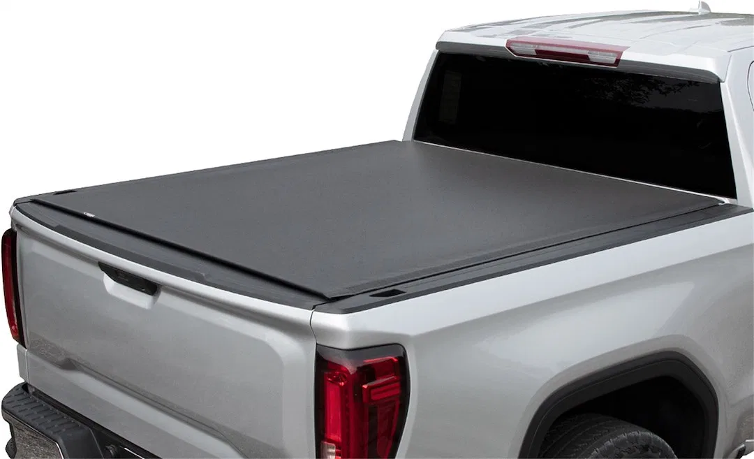 22050329 – ACCESS Tonneau Cover, Soft Roll-Up Hook And Loop Low Profile Black Vinyl Lockable Using Tailgate Handle Lo...